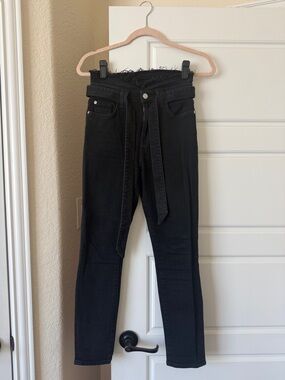 7 For All Mankind Black Belted Women’s Jeans